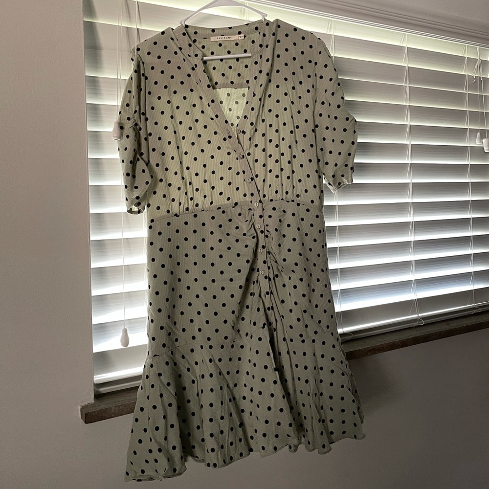 VICI Mint Green with Black Polka Dots - Size M